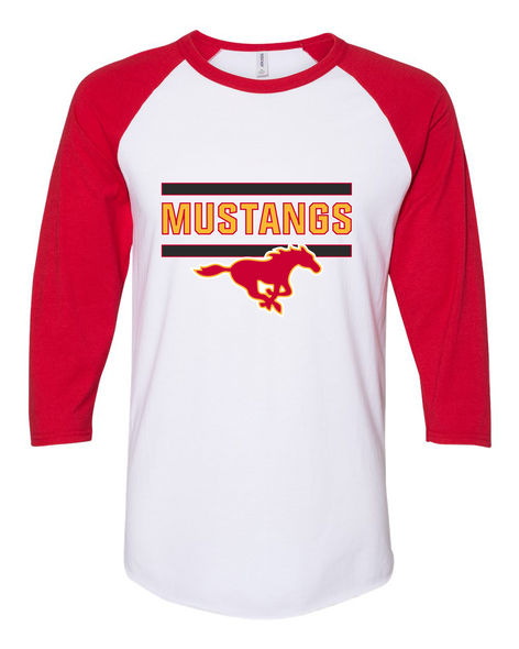 Abraham Lincoln Mustangs Mascot #5 Men's Baseball T-Shirt