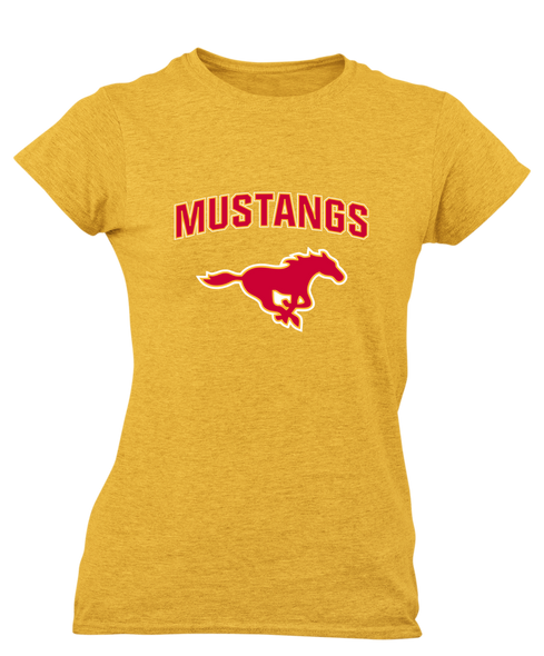 Abraham Lincoln Mustangs Mascot #6 Women's Premium SS T-Shirt