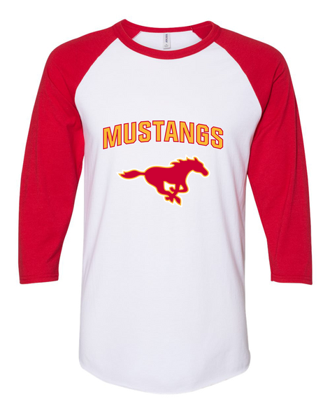 Abraham Lincoln Mustangs Mascot #6 Women's Baseball T-Shirt
