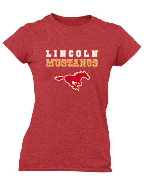 Abraham Lincoln Mustangs Spirit Women's SS T-Shirt
