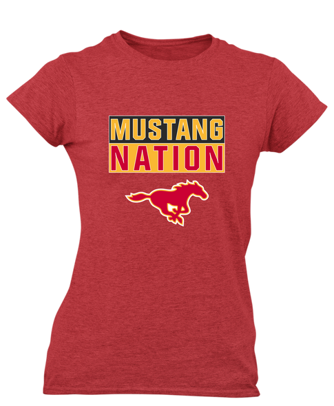 Abraham Lincoln Mustangs Nation #1 Women's SS T-Shirt