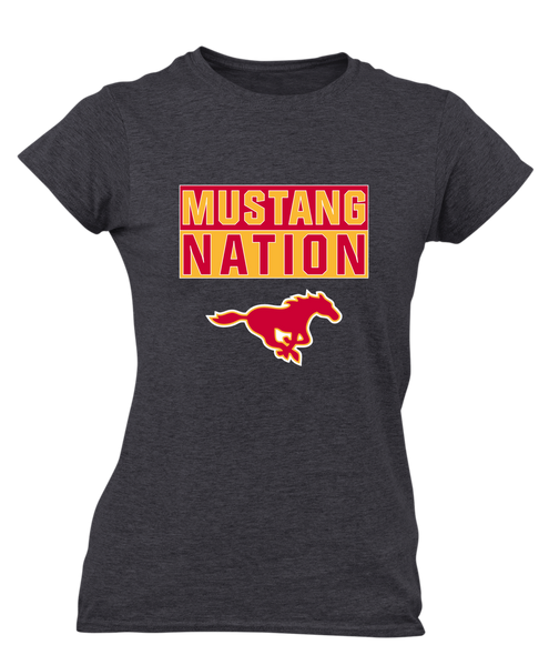 Abraham Lincoln Mustangs Nation #1 Women's Premium SS T-Shirt