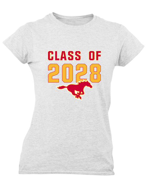Abraham Lincoln Mustangs Class of 2028 Women's SS T-Shirt