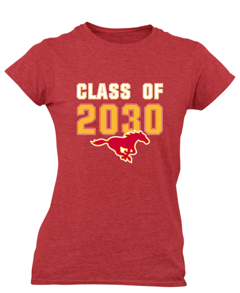 Abraham Lincoln Mustangs Class of 2030 Women's Premium SS T-Shirt