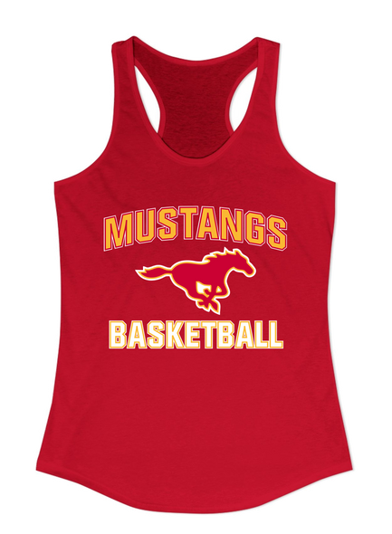 Abraham Lincoln Mustangs Basketball #1 Women's Tank Top