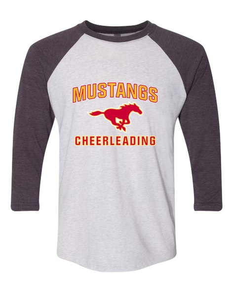 Abraham Lincoln Mustangs Cheerleading Women's Baseball T-Shirt