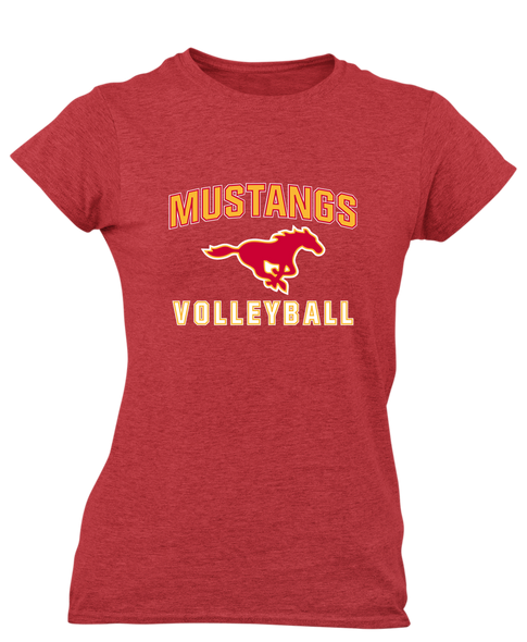 Abraham Lincoln Mustangs Volleyball Women's SS T-Shirt
