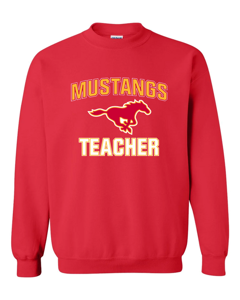 Abraham Lincoln Mustangs Teacher Men's Sweatshirt