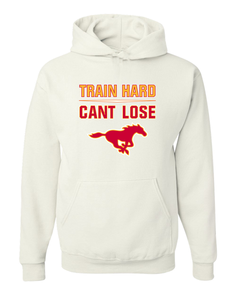 Abraham Lincoln Mustangs Train Hard, Can't Lose Men's Premium Hoodie