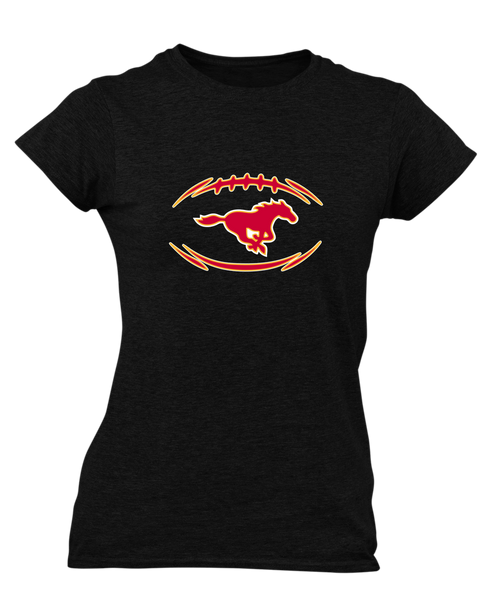 Abraham Lincoln Mustangs Football #3 Women's Premium SS T-Shirt