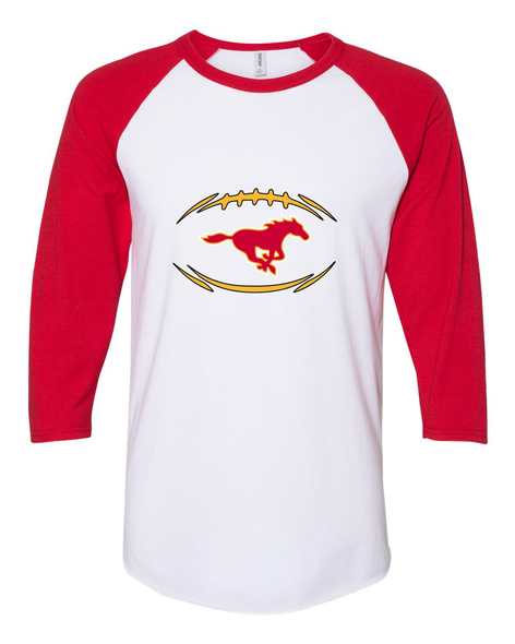 Abraham Lincoln Mustangs Football #3 Men's Baseball T-Shirt