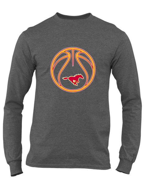 Abraham Lincoln Mustangs Basketball #2 Men's LS T-Shirt