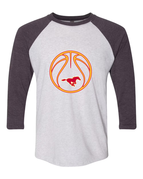 Abraham Lincoln Mustangs Basketball #2 Men's Baseball T-Shirt