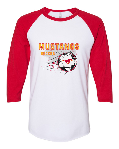 Abraham Lincoln Mustangs Soccer #2 Men's Baseball T-Shirt