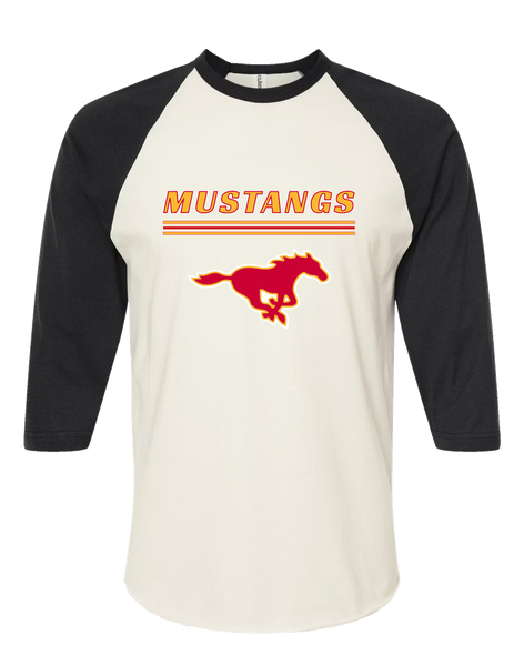 Abraham Lincoln Mustangs Mascot #8 Women's Baseball T-Shirt