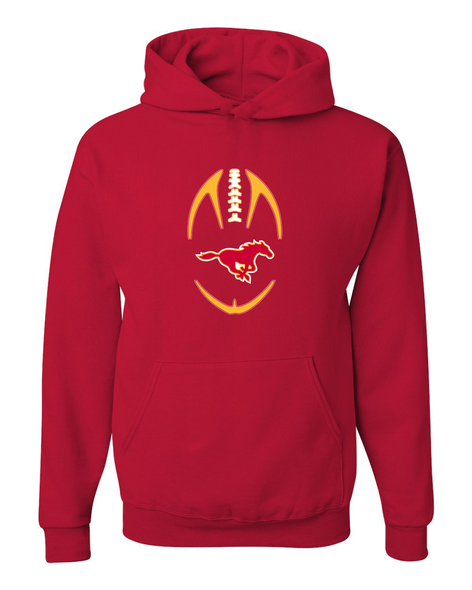 Abraham Lincoln Mustangs Football #4 Men's Premium Hoodie