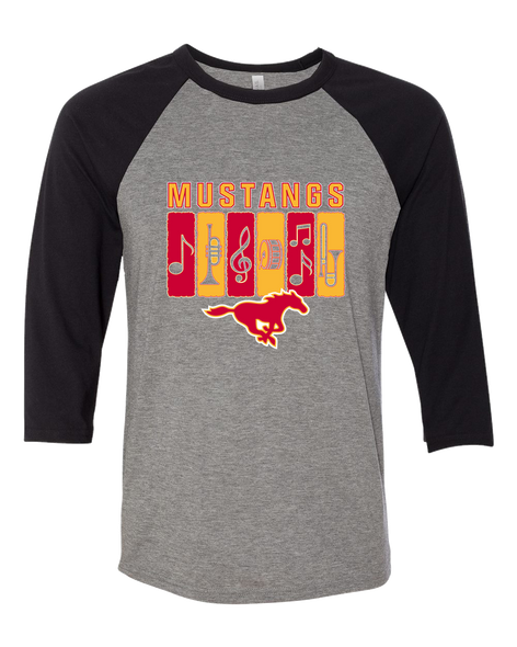Abraham Lincoln Mustangs Band # 2 Women's Baseball T-Shirt