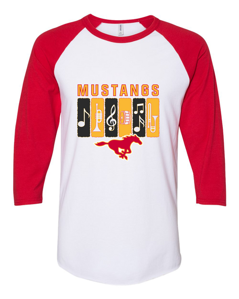 Abraham Lincoln Mustangs Band # 2 Women's Baseball T-Shirt