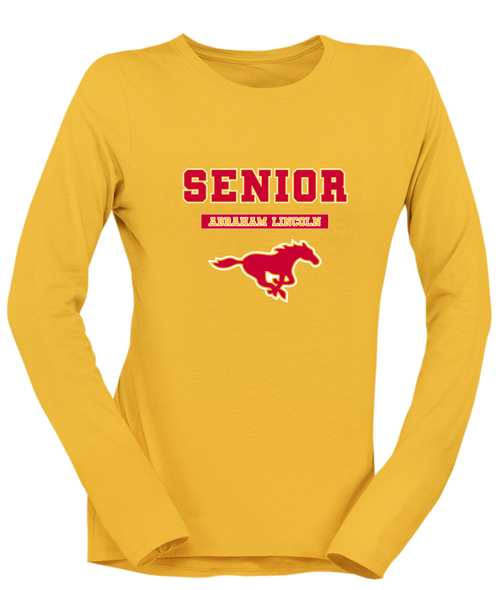 Abraham Lincoln Mustangs Senior #2 Women's LS T-Shirt