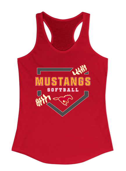 Abraham Lincoln Mustangs Softball #2 Women's Tank Top