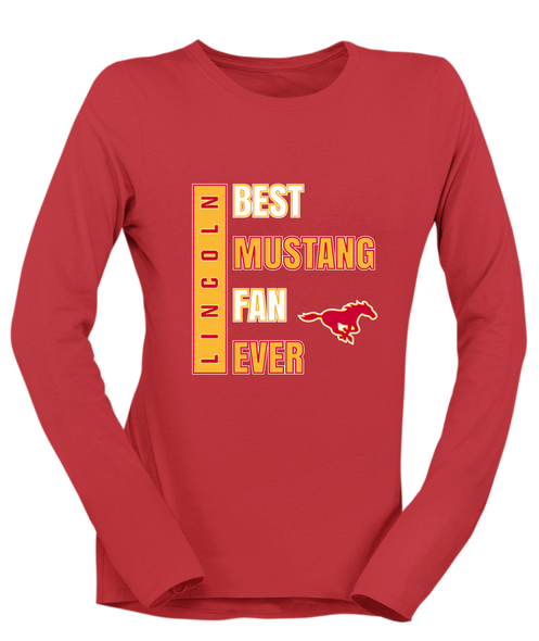 Abraham Lincoln Mustangs Best Mustang Fan Women's Premium LS T-Shirt