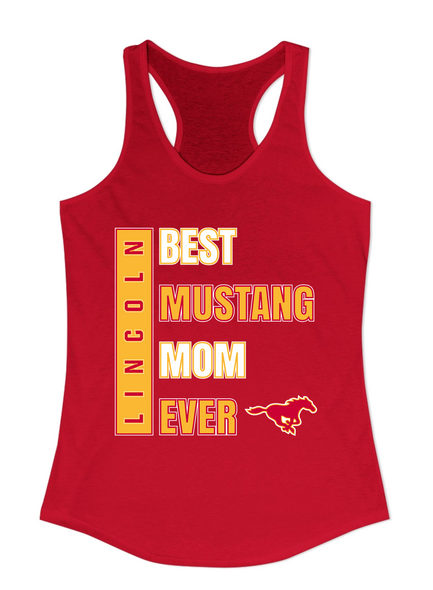 Abraham Lincoln Mustangs Best Mustang Mom Women's Tank Top