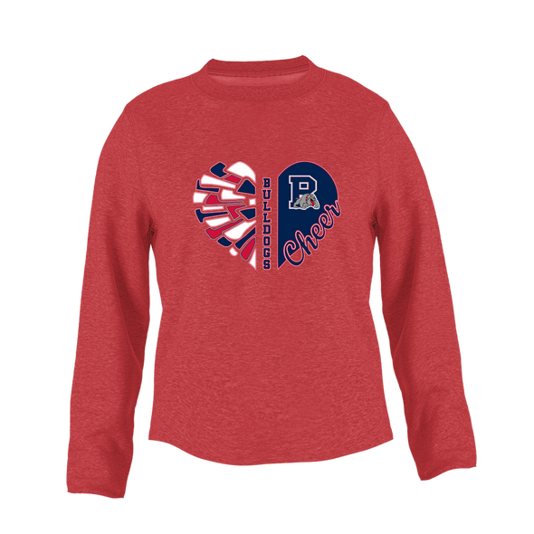 Plainview Bulldogs Heart Cheer Women's Sweatshirt