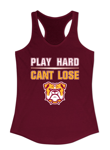 Highland Bulldogs Play Hard, Can't Lose Women's Tank Top