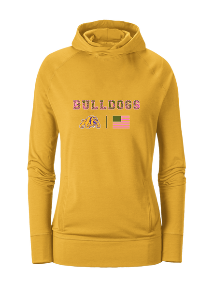 McAllen Bulldogs Pink Camo Flag Women's Hoodie