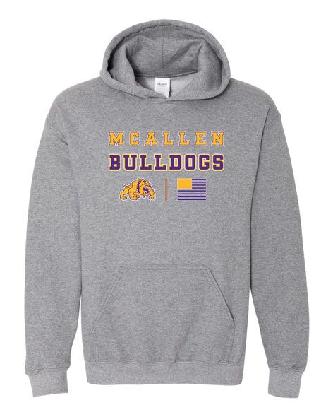 McAllen Bulldogs Spirit Flag Men's Hoodie
