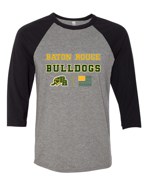 Baton Rouge Bulldogs Spirit Flag Men's Baseball T-Shirt