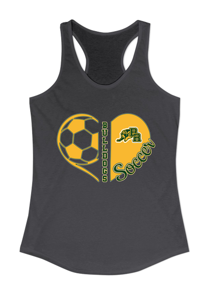 Baton Rouge Bulldogs Heart Soccer Women's Tank Top
