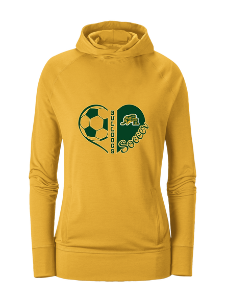 Baton Rouge Bulldogs Heart Soccer Women's Hoodie