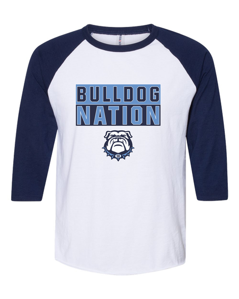 Stone Bridge Bulldogs Nation #1 Women's Baseball T-Shirt