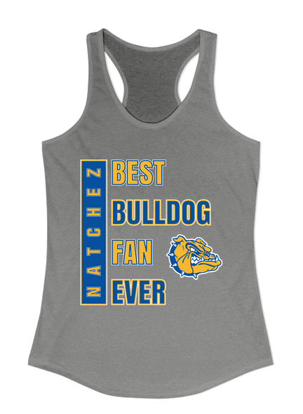 Natchez Bulldogs Best Bulldog Fan Women's Tank Top