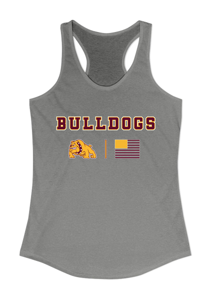 Big Spring Bulldogs Team Colors Flag Women's Tank Top