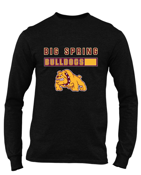 Big Spring Bulldogs Mascot #7 Men's Premium LS T-Shirt