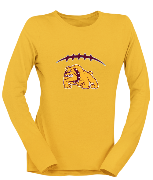Big Spring Bulldogs Football #2 Women's LS T-Shirt