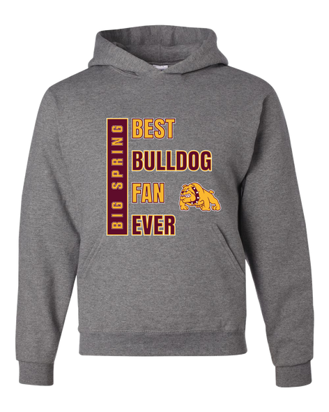 Big Spring Bulldogs Best Bulldog Fan Men's Premium Hoodie