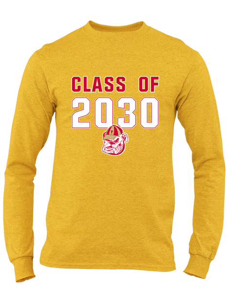 Thomasville Bulldogs Class of 2030 Men's LS T-Shirt
