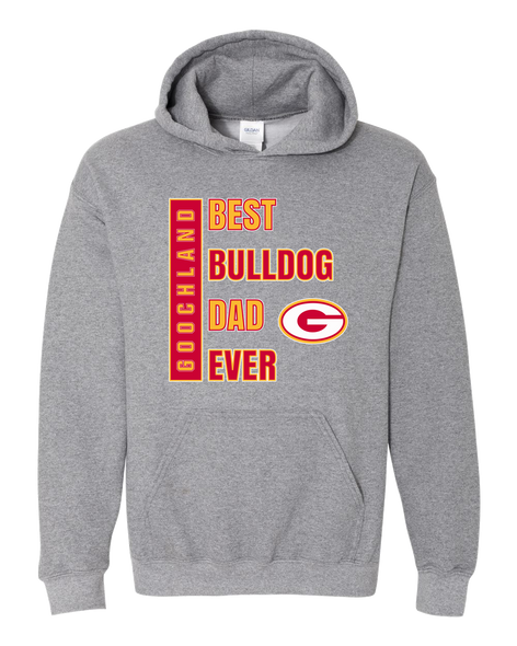 Goochland Bulldogs Best Bulldog Dad Men's Hoodie
