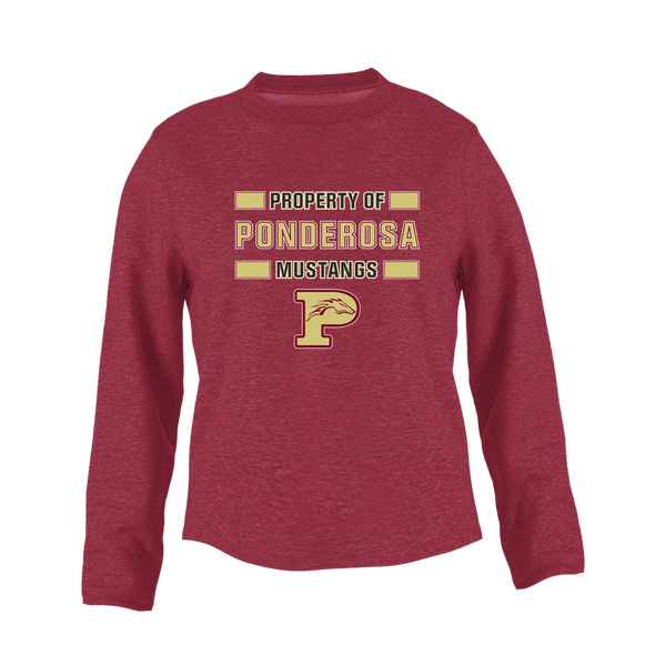 Ponderosa Mustangs Property Of Women's Sweatshirt