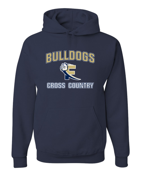Fairdale Bulldogs Block F Cross Country Men's Premium Hoodie