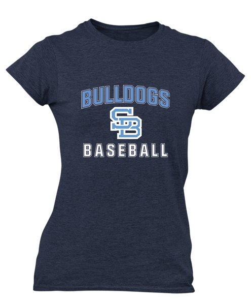 Stone Bridge Bulldogs SB Baseball #1 Women's Premium SS T-Shirt