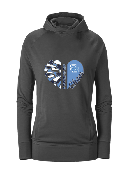 Stone Bridge Bulldogs SB Heart Cheer Women's Hoodie