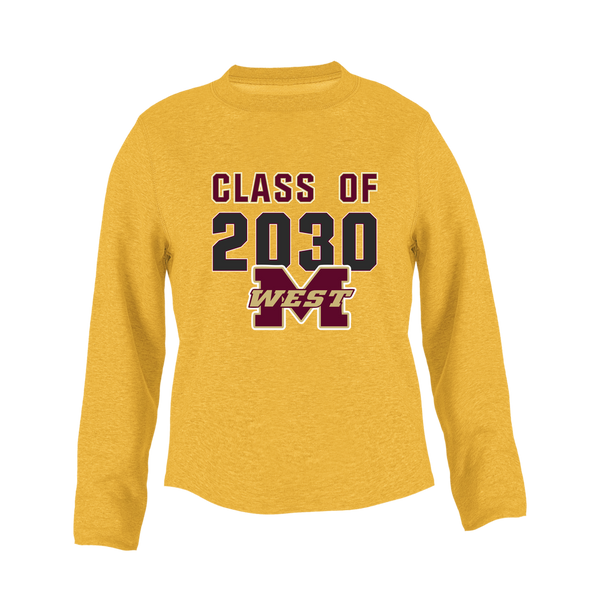 Magnolia West Mustangs Class of 2030 Women's Sweatshirt