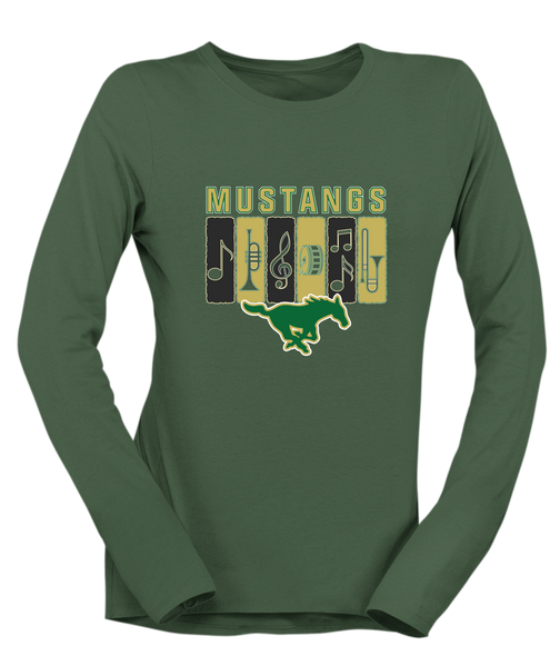 Redmond Mustangs Band # 2 Women's Premium LS T-Shirt