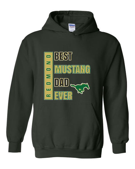 Redmond Mustangs Best Mustang Dad Men's Hoodie
