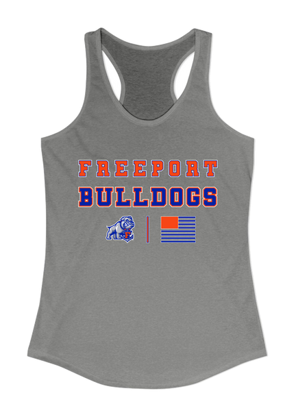 Freeport Bulldogs Anchor Spirit Flag Women's Tank Top
