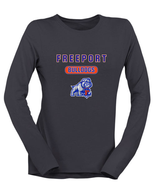 Freeport Bulldogs Anchor Mascot #3 Women's LS T-Shirt